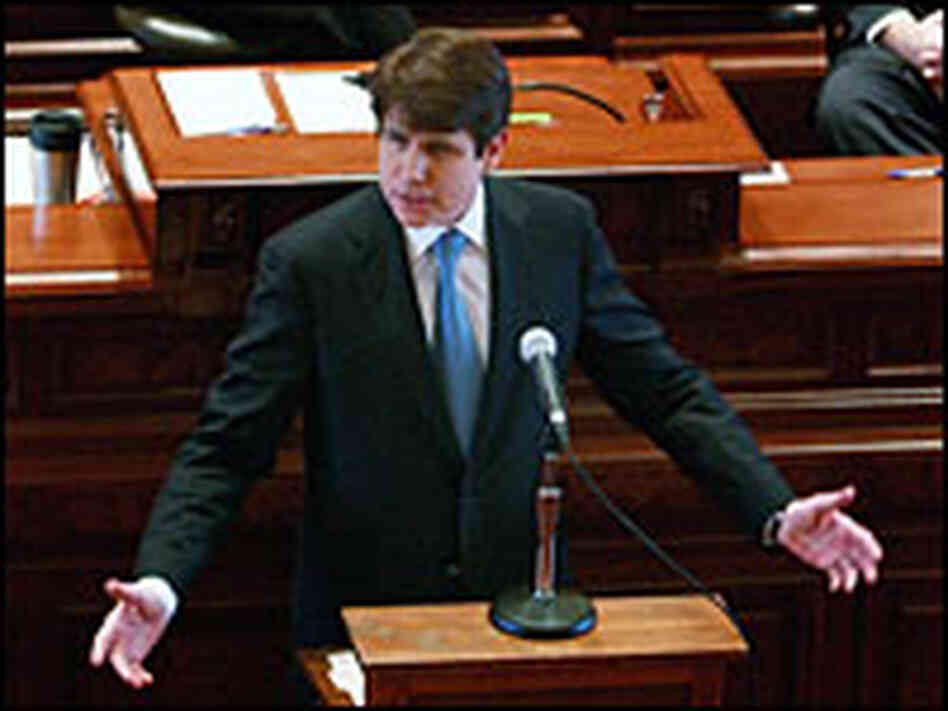 Rod Blagojevich addresses state Senate at impeachment trial. Credit: Scott Olson/Getty Images Rod Blagojevich addresses state Senate at impeachment trial. Credit: Scott Olson/Getty Images
