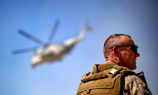Brig. Gen. Larry Nicholson, commander of the 2nd Marine Expeditionary Brigade