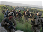 Marines from Fox Company move to their positions. Marines from Fox Company move to their positions.