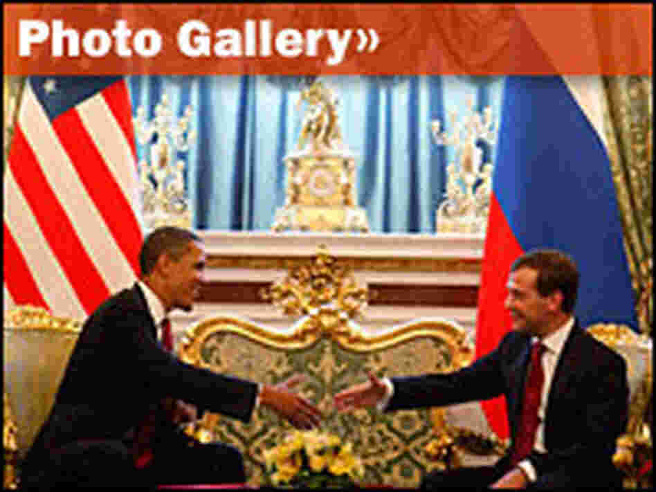 Slideshow: Obama Begins Talks In Russia