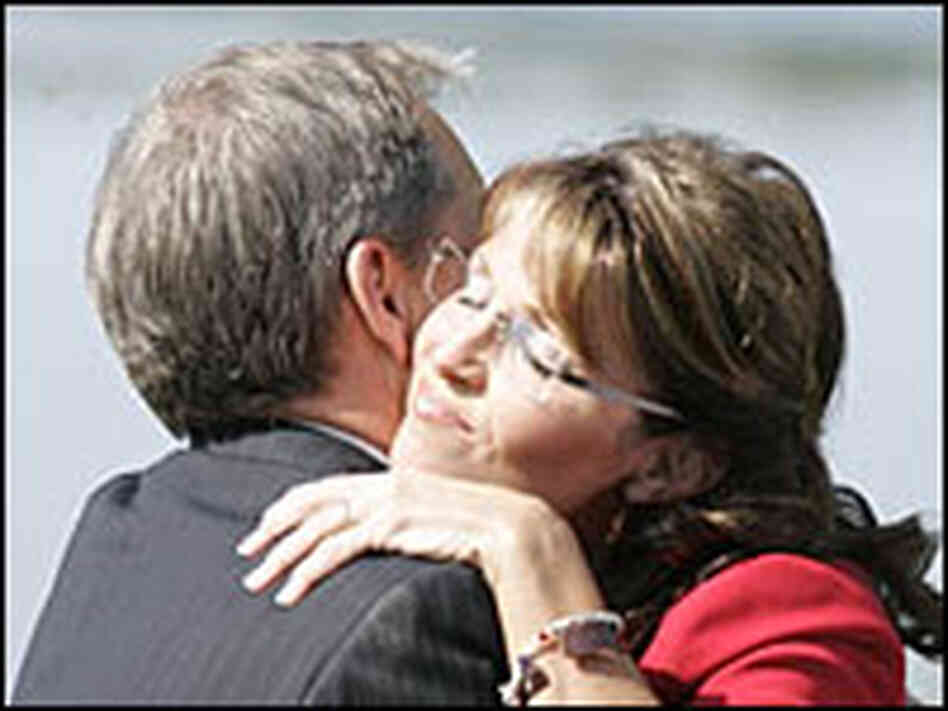 Alaska Gov. Sarah Palin hugs Alaska Lt. Gov. Sean Parnell Alaska Gov. Sarah Palin hugs Alaska Lt. Gov. Sean Parnell