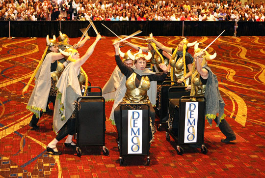 The Valkyries of Oak Park, Ill. were the winners of this year's 'Gold Book Cart.'
