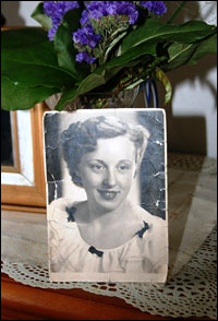 A photo of Schumacher as a young woman.