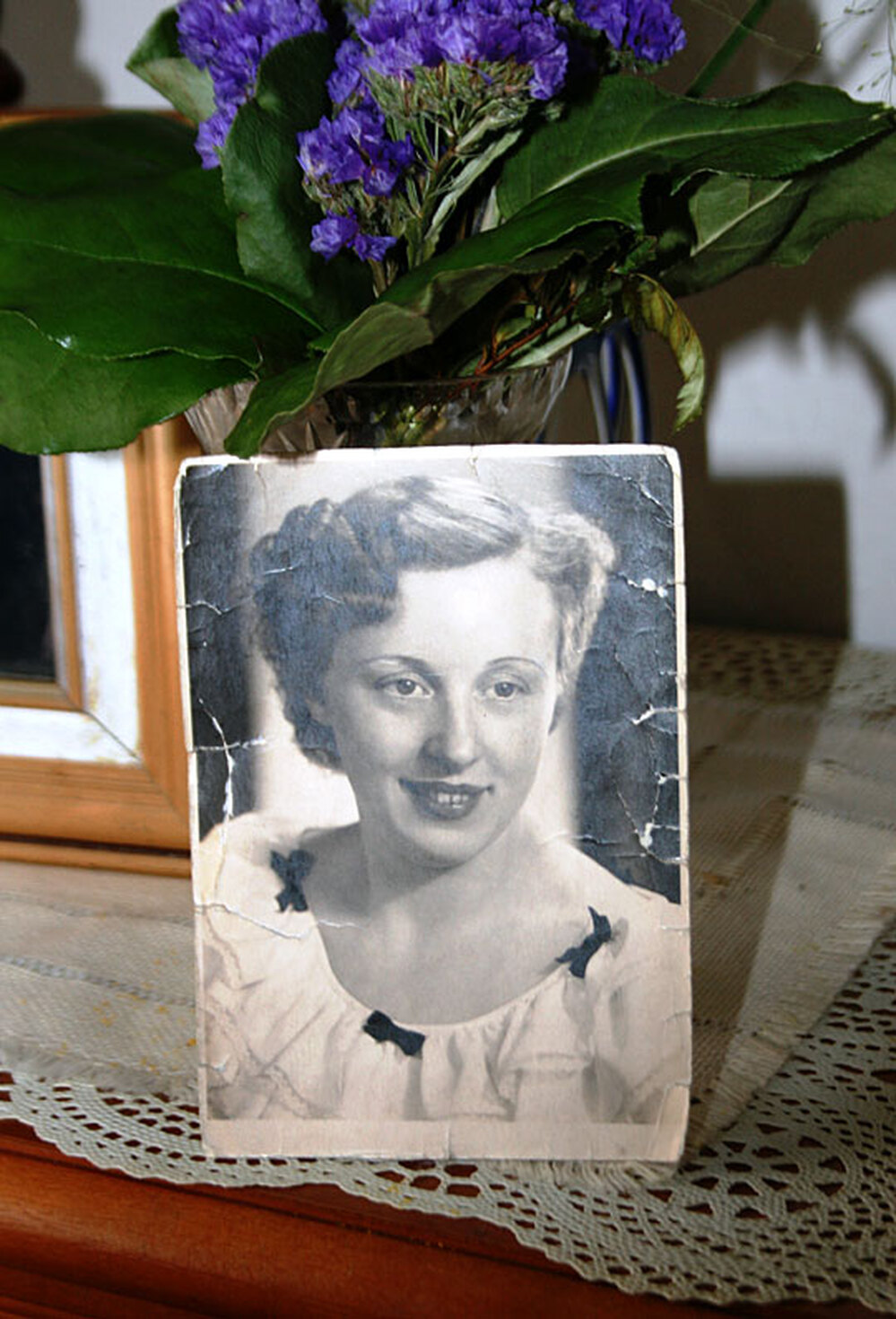 A photo of Schumacher as a young woman.