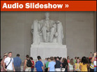 Tourists at the Lincoln Memorial Tourists at the Lincoln Memorial