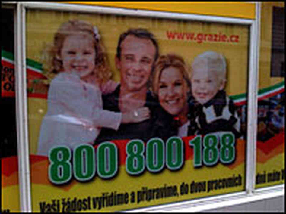 The Czech ad featuring Danielle Smith and her family.