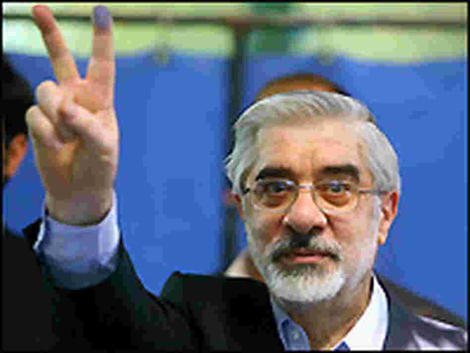 Former Iranian Prime Minister and presidential candidate Mir Hossein Mousavi.