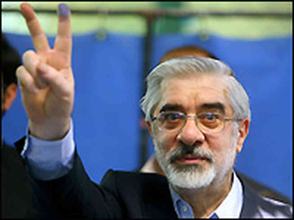 Former Iranian Prime Minister and presidential candidate Mir Hossein Mousavi.