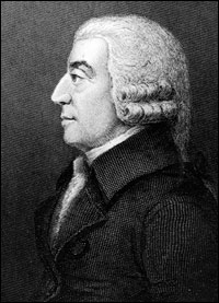 Scottish political economist and philosopher Adam Smith