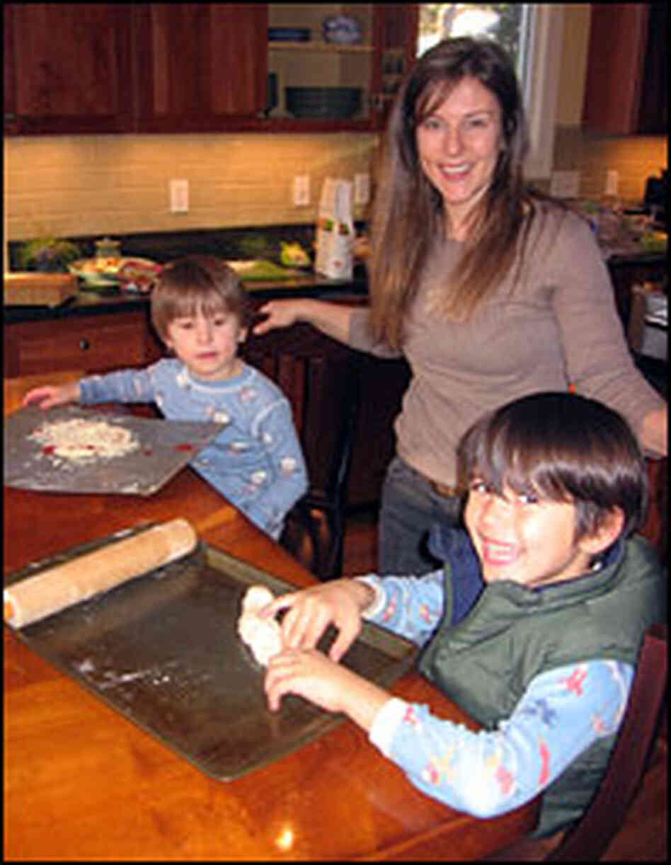 Kate Koffman, with her sons Evan and Aidan.
