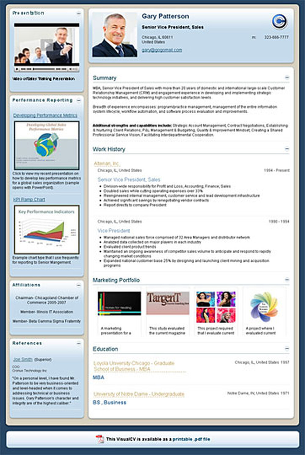 VisualCV