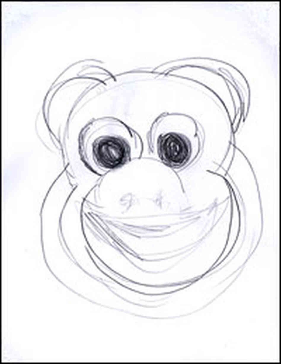 Michele Norris' sketch of Curious George