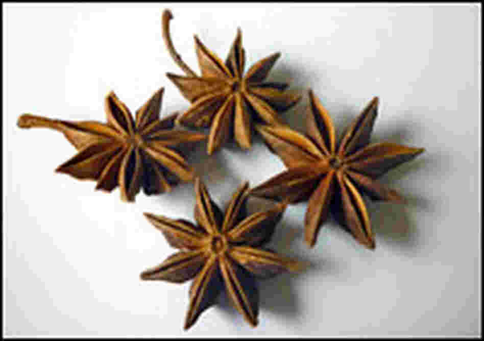 Detail of star anise.