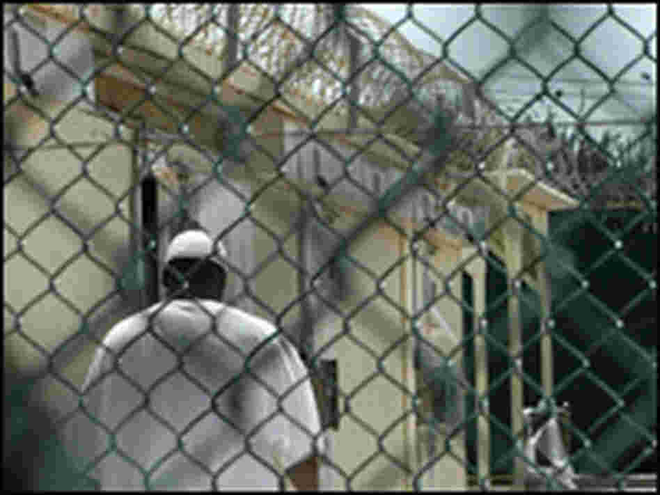 A detainee at Guantanamo Bay