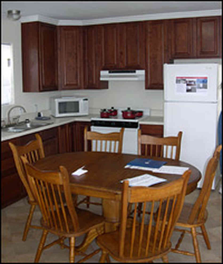 A view of the housing unit's interior.