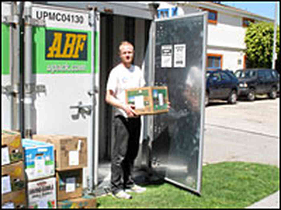 Dan packing for the move back East.