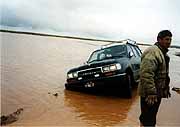 On the road to Huayllamarca, Bolivia