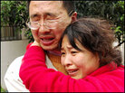 Last May, Wang Wei and Fu Guanyu lost their 2-year-old son and his grandparents in the earthquake. Last May, Wang Wei and Fu Guanyu lost their 2-year-old son and his grandparents in the earthquake.