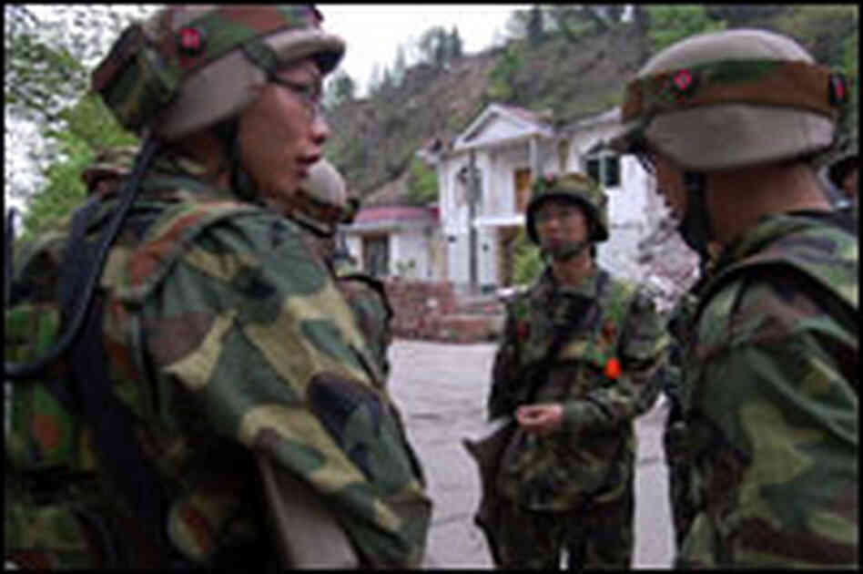 Camouflage-clad Chengdu residents head out to play laser tag.