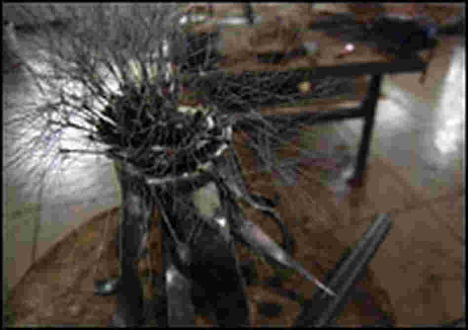 Dandelion sculpture.