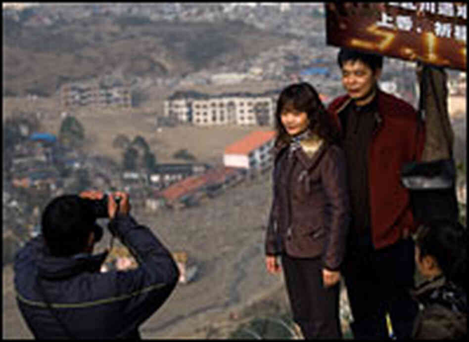 Tourists often visit the hillside above the old city, which has been condemned because it's unsafe.