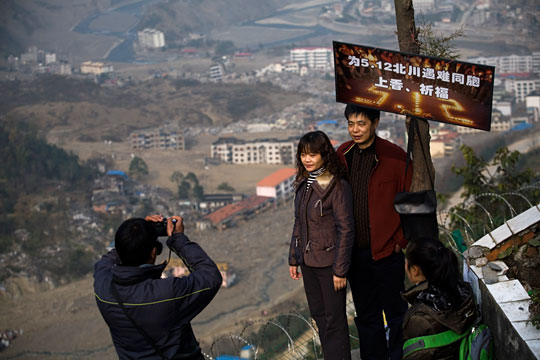 Tourists often visit the hillside above the old city, which has been condemned because it's unsafe.