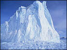 A giant glacier remnant in Baffin Bay, northwest Greenland. A giant glacier remnant in Baffin Bay, northwest Greenland.