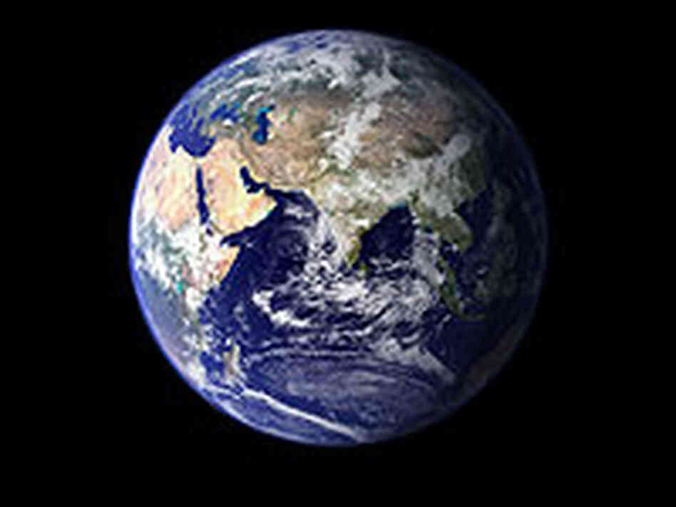 A view of the Earth from space.