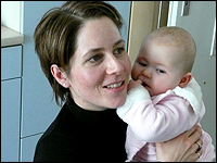 Sabina Casagrandes and her daughter Eva