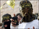 Masked members of the armed wing of the radical Islamic Jihad group. Masked members of the armed wing of the radical Islamic Jihad group.
