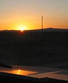 Sun rises over Jordan on road to Baghdad