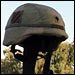 Helment of Spc. Joel Bertoldie