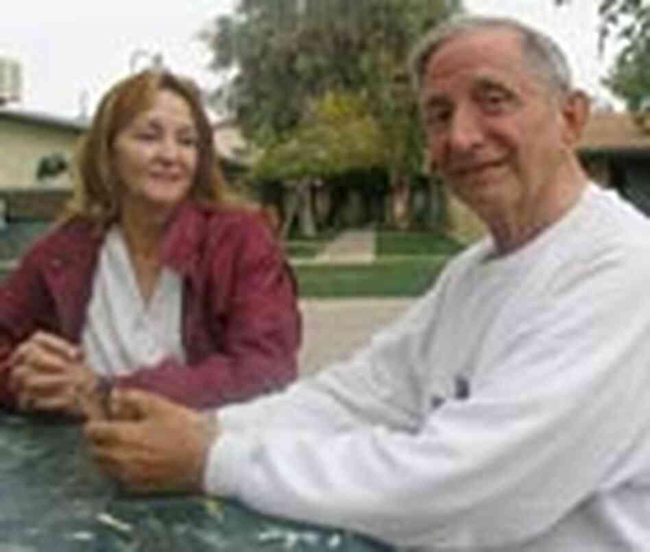 Minia Rivera and home care client Max Green Minia Rivera and home care client Max Green