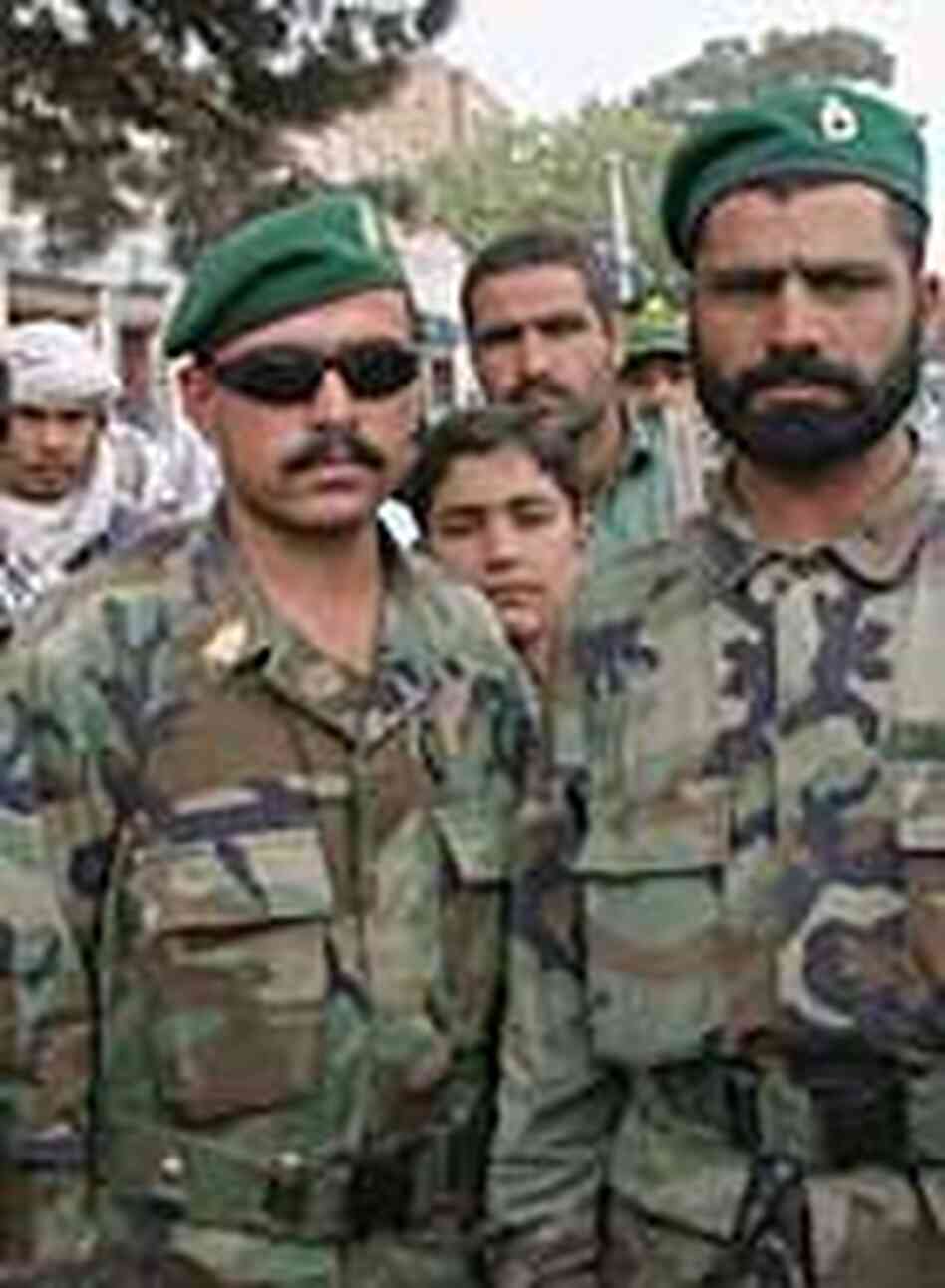 U.S.-trained soldiers of Afghanistan's new army. U.S.-trained soldiers of Afghanistan's new army.