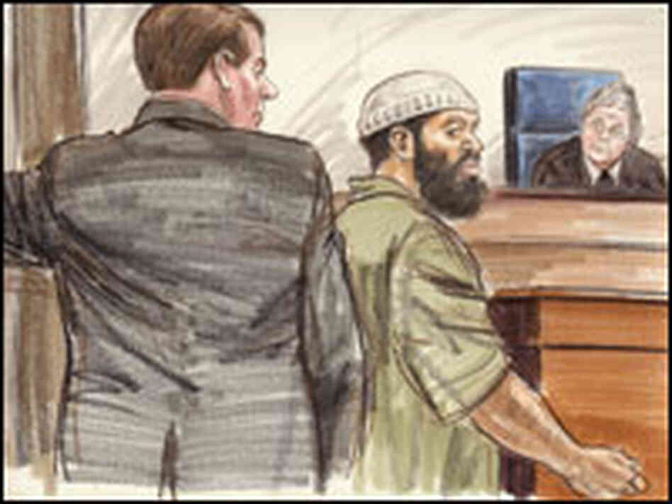 Zacarias Moussaoui in Bryan US District Courthouse, Feb. 16, 2006. Zacarias Moussaoui in Bryan US District Courthouse, Feb. 16, 2006.