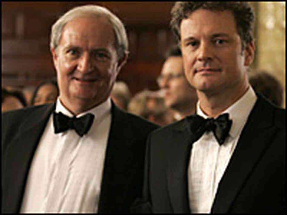 Jim Broadbent, Colin Firth in black tie