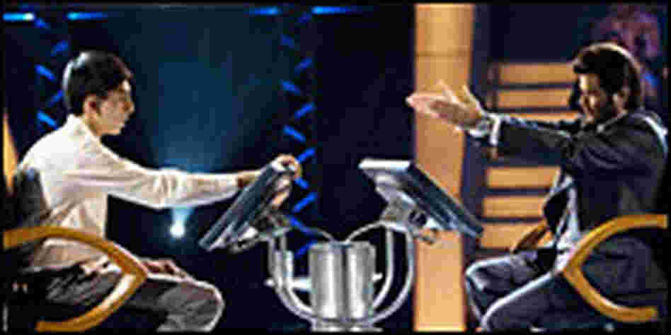 Jamal Malik and Anil Kapoor as Prem Kumar
