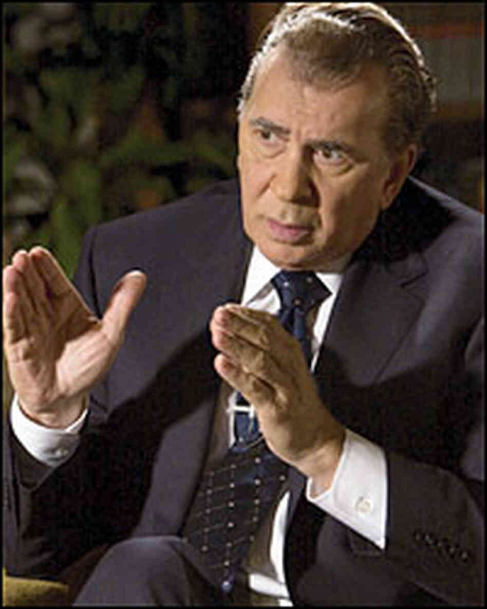 Frank Langella as President Nixon