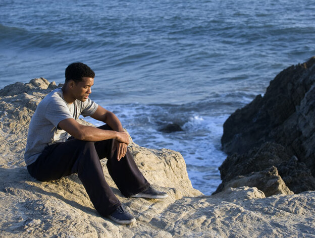 Will Smith as Ben Thomas on cliff