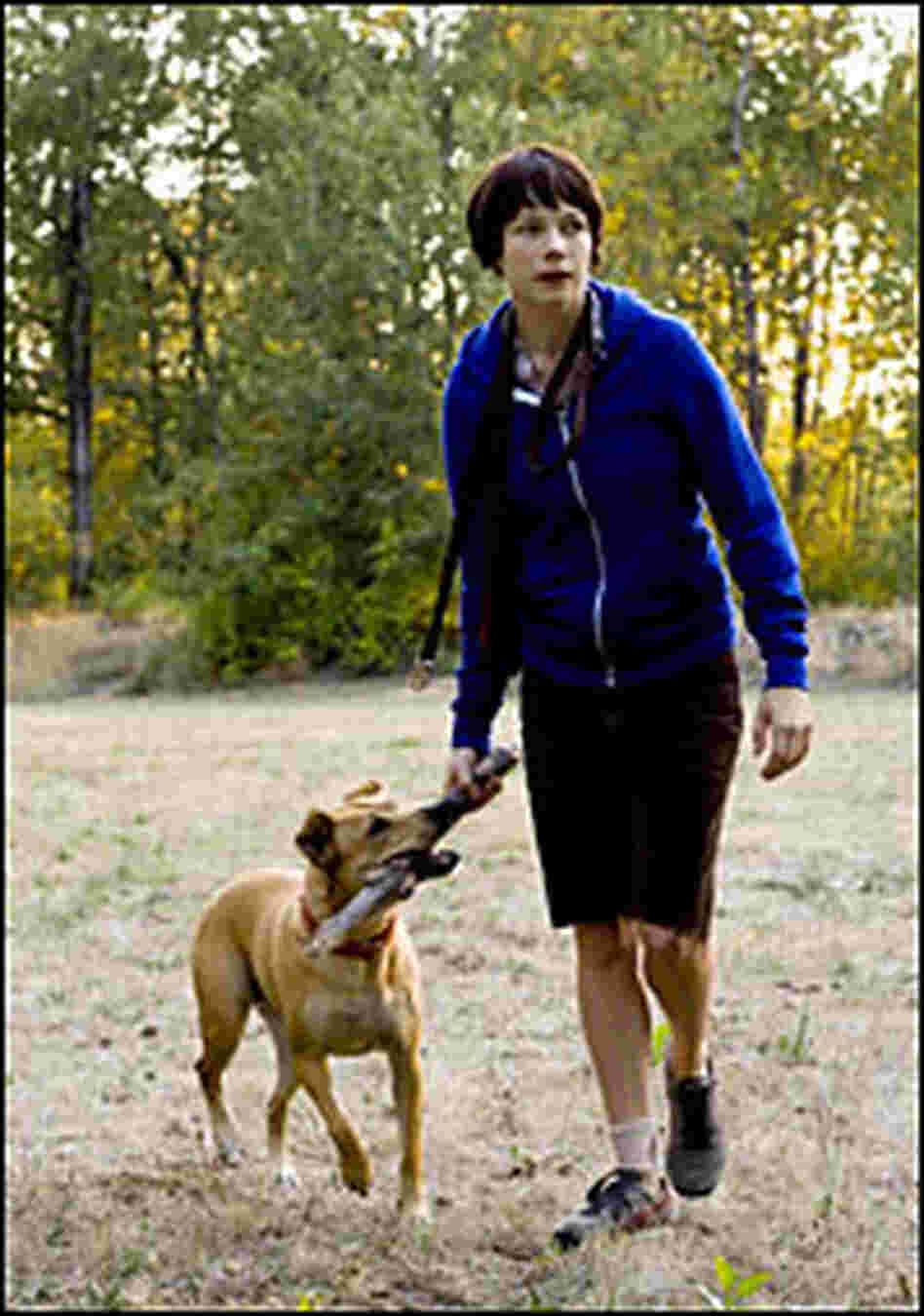 Michelle Williams as Wendy , with her dog Lucy
