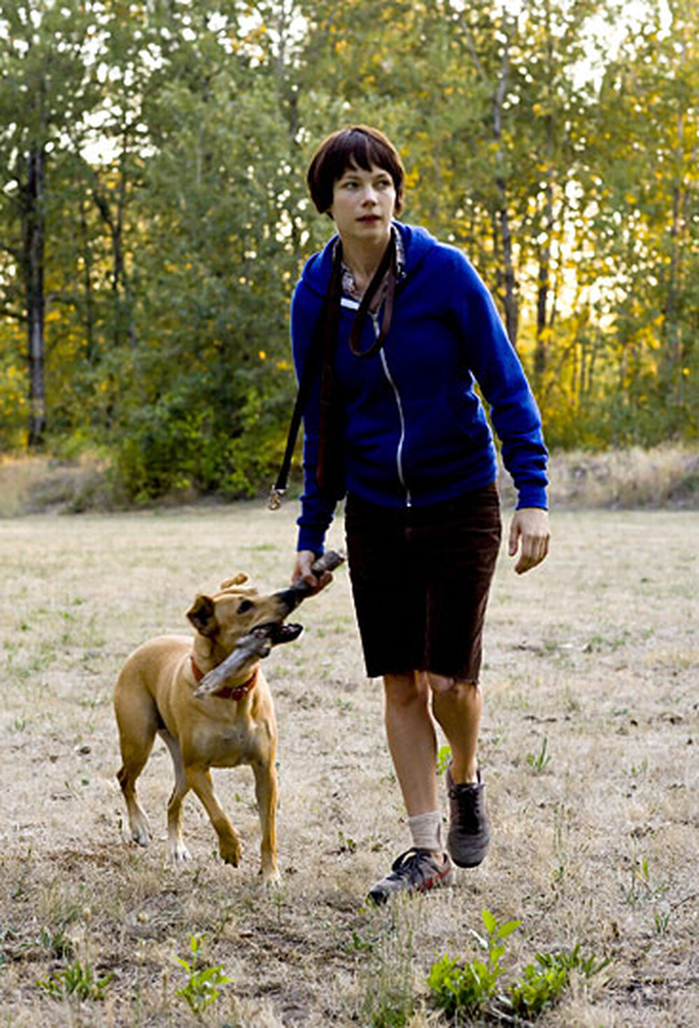 Michelle Williams as Wendy , with her dog Lucy