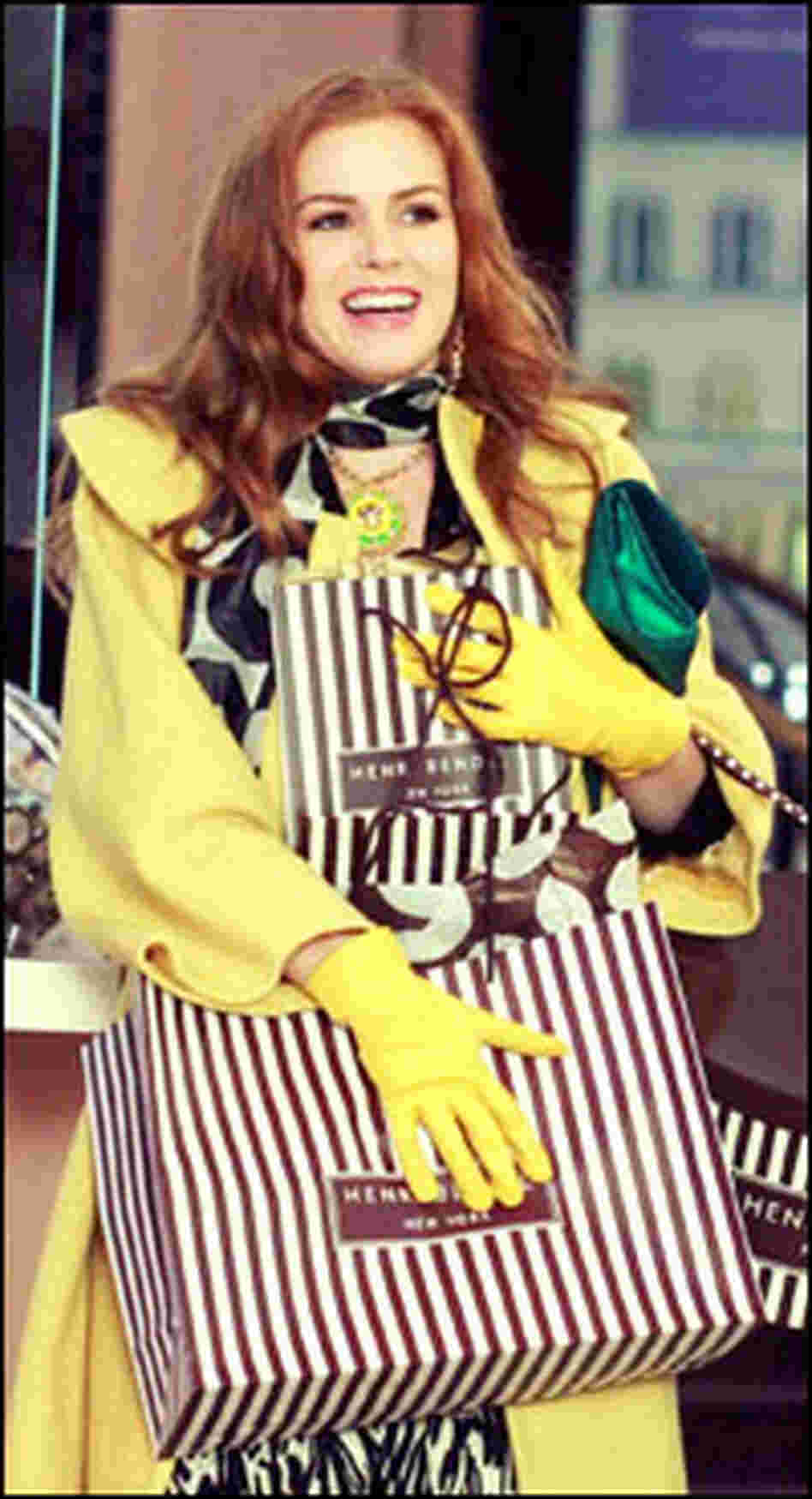 Isla Fisher with Bendel bags