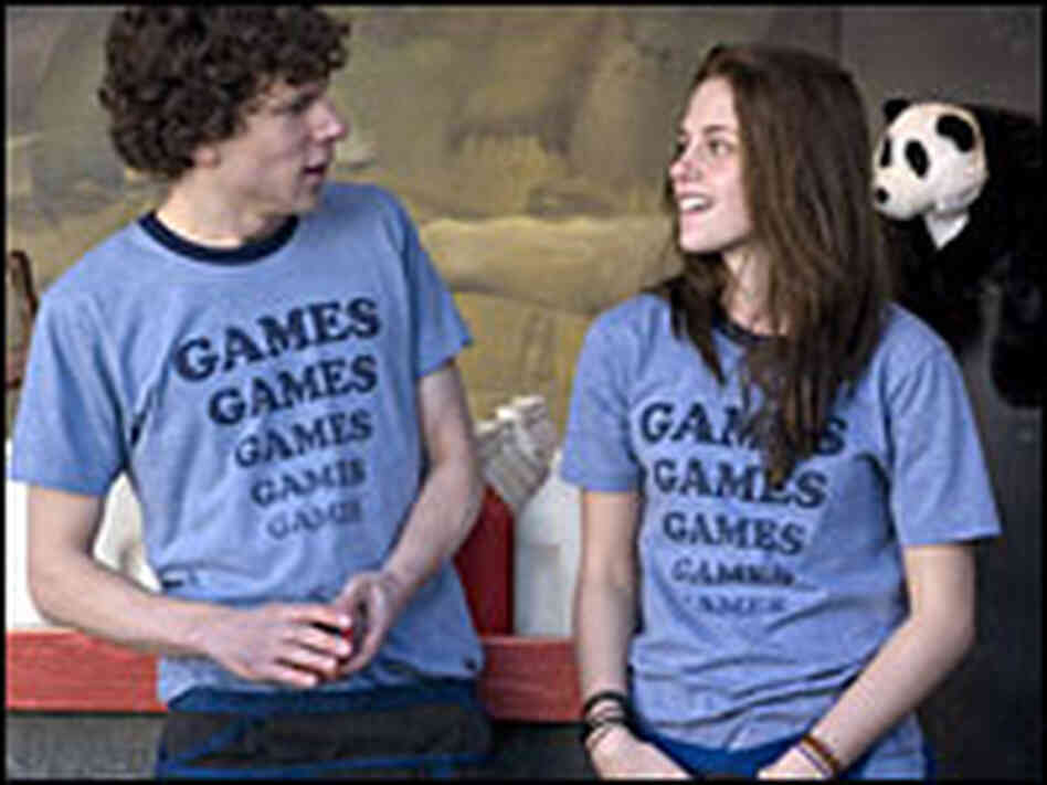 Jesse Eisenberg and Kristen Stewart