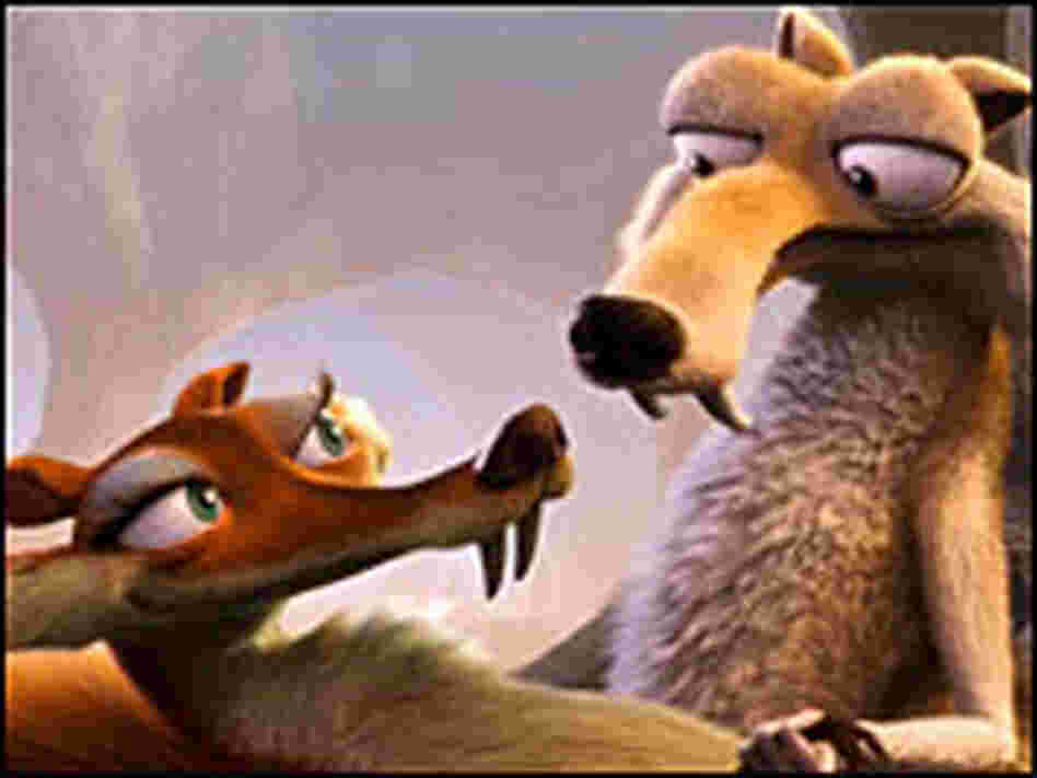 Scratte and Scrat in 'Ice Age'