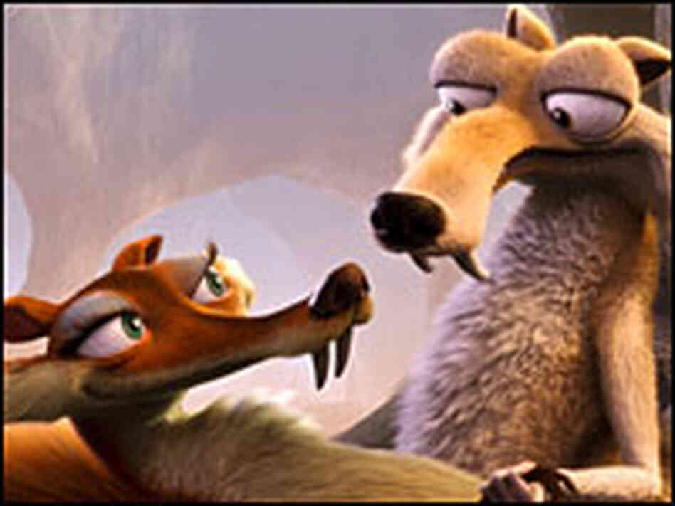 Scratte and Scrat in 'Ice Age'