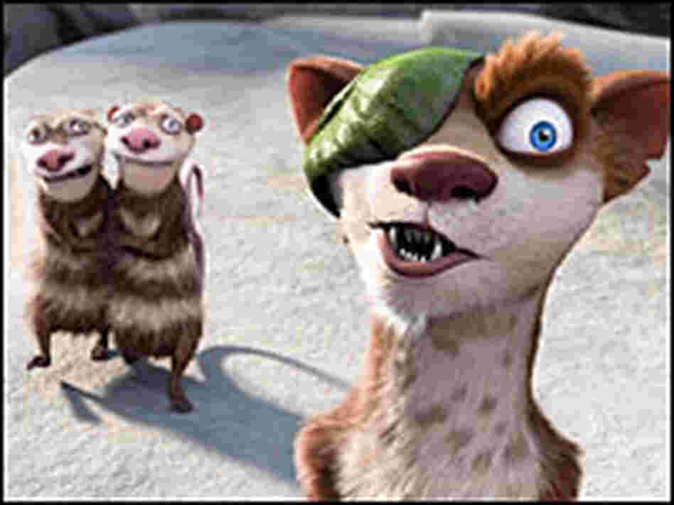 Buck, Crash, and Eddie in 'Ice Age'