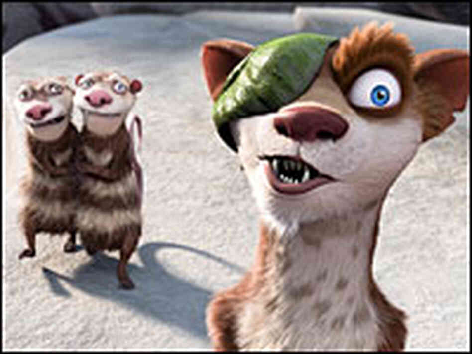 Buck, Crash, and Eddie in 'Ice Age'
