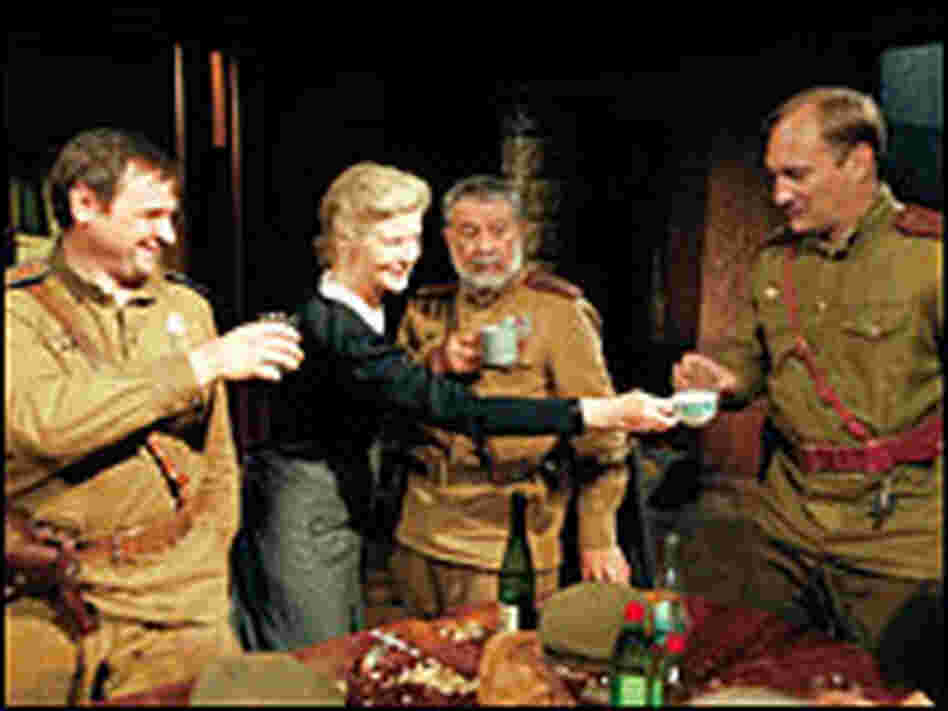 Irm Hermann and Evgeny Sidikhin in 'A Woman in Berlin'