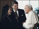 President and Mrs. Reagan meet with Pope John Paul II President and Mrs. Reagan meet with Pope John Paul II