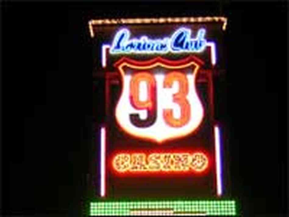 A sign advertises the main attraction in the desert town of Jackpot, Nev. A sign advertises the main attraction in the desert town of Jackpot, Nev.